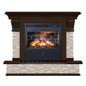 Fireplace Гленрич Панорама Samba 3D камень-Грот цветной/цвет-Дуб 46 