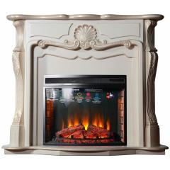 Fireplace Interflame Gracia с золотом Panoramic 28 LED FX
