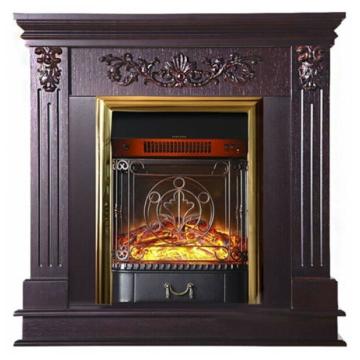 Fireplace Interflame Берта Lux Majestic FX M Brass Тёмный дуб 