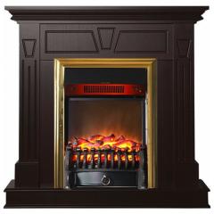 Fireplace Interflame Берта Fobos FX M Brass Тёмный дуб