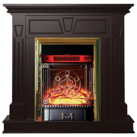 Fireplace Interflame Берта Majestic FX M Brass Тёмный дуб 