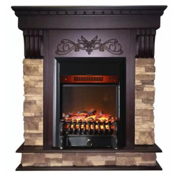 Fireplace Interflame Брайт Fobos FX M Black Тёмный дуб 