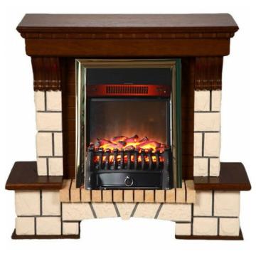 Fireplace Interflame Экстер Fobos FX M Brass Тёмный дуб 