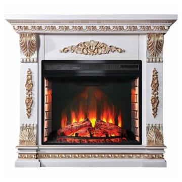 Fireplace Interflame Милетта Panoramic 28 с золотом 