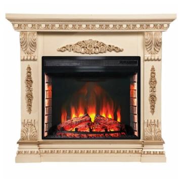 Fireplace Interflame Милетта Panoramic 28 с золотом 