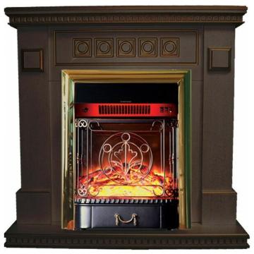 Fireplace Interflame Остин Majestic FX M Brass Тёмный дуб 