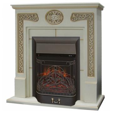 Fireplace Interflame Спенсер Majestic FX M Black с золотой патиной 