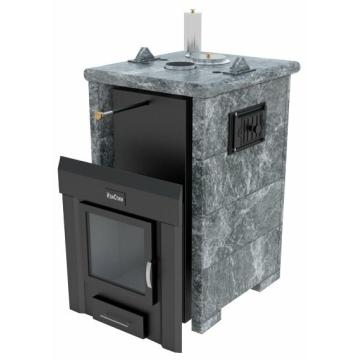 Fireplace Изистим Сочи-М1 в трёхстороннем кожухе из талькохлорита 