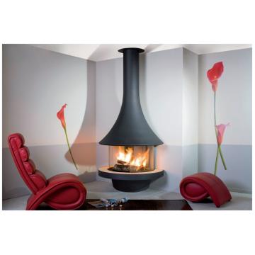 Fireplace Jc Bordelet Eva 992 murale vitree пристенный со стеклом 