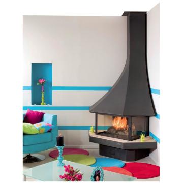 Fireplace Jc Bordelet Julietta 985 angle vitree угловой со стеклом 