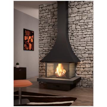 Fireplace Jc Bordelet Julietta 985 murale vitree пристенный со стеклом 