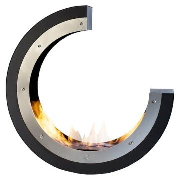 Fireplace Kami Erta 80 Inox 3/4 