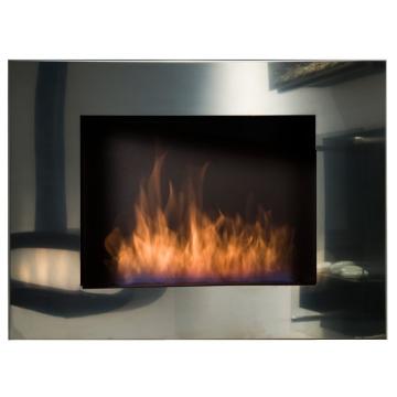 Fireplace Kami Wezuwiusz Inox Mirror 