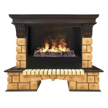 Fireplace Realflame Stone Brick 26 3D Cassette 630 