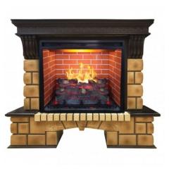 Fireplace Realflame Stone Brick 26 Leeds 26 3D