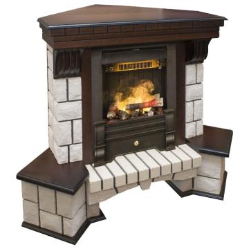 Fireplace Realflame Stone Corner Oregan 3D 