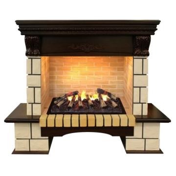 Fireplace Realflame Stone Lux AO Cassette 630 3D 