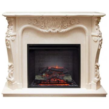 Fireplace Realflame Tiffany Marble Egyptian Beidge 