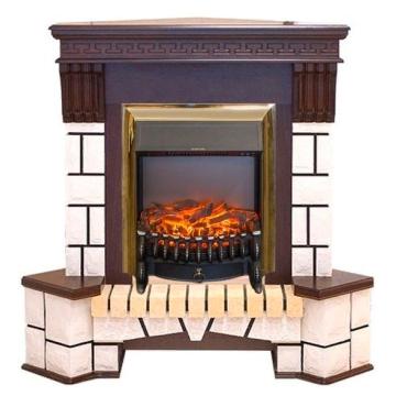 Fireplace Realflame Stone Corner STD/EUG AO DN с очагами Fobos/Majestic 