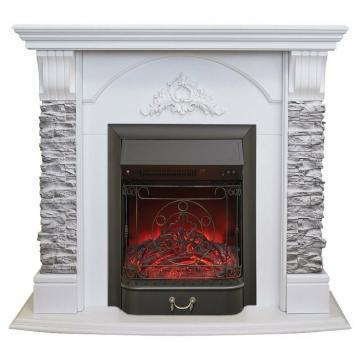 Fireplace Realflame Athena Corner WT GR Majestic Lux Black 