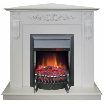 Fireplace Realflame Dominica Corner WT Fobos Lux Black 