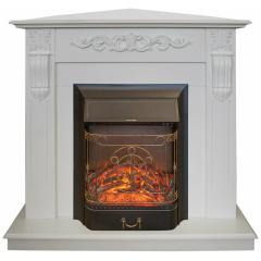 Fireplace Realflame Dominica Corner WT Majestic Lux Black