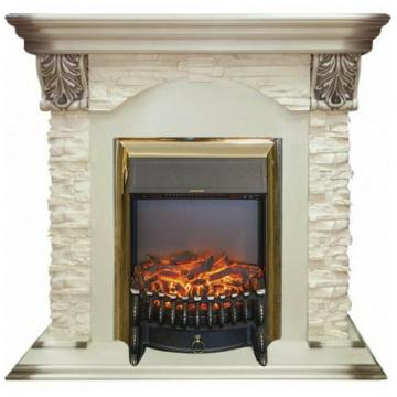 Fireplace Realflame Dublin Lux WT Fobos Lux BR 