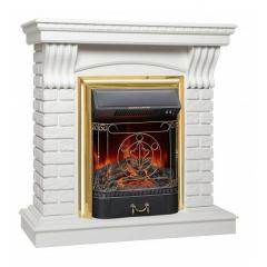 Fireplace Realflame JAZZ WT Majestic Lux Brass