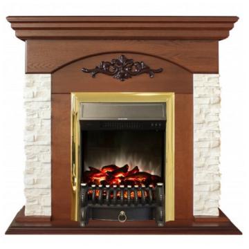 Fireplace Realflame Neapolis NT Fobos Lux BR S золотой 