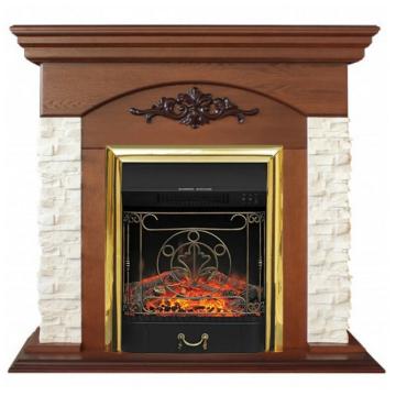 Fireplace Realflame Neapolis NT Majestic Lux BR S золотой 