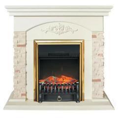 Fireplace Realflame Neapolis WT Fobos Lux BR S золотой