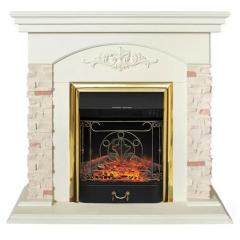 Fireplace Realflame Neapolis WT Majestic Lux BR S золотой