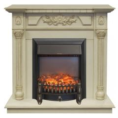 Fireplace Realflame Dacota STD/EUG WT с очагами Fobos s Lux BL/BR Majestic s Lux BL/BR