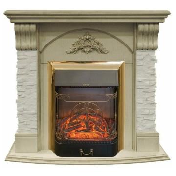 Fireplace Realflame Athena WT-619G Majestic Lux Brass 