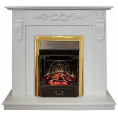 Fireplace Realflame Dominica WT Majestic S Lux Brass