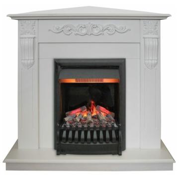 Fireplace Realflame Dominica WT Corner 3D Oregan 