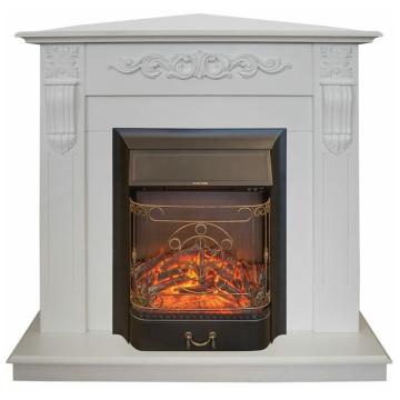 Fireplace Realflame Dominica WT Corner Majestic S Lux Black 