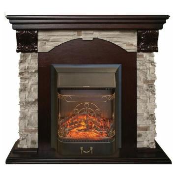 Fireplace Realflame Dublin ROCK 24 AO Majestic Lux Black 