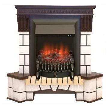 Fireplace Realflame Stone Corner AO Fobos Lux Black 