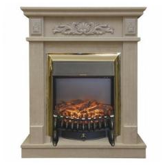 Fireplace Realflame Adelaida Fobos Lux Brass