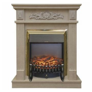 Fireplace Realflame Adelaida Fobos Lux Brass 