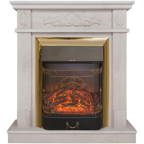 Fireplace Realflame Adelaida WT с Majestic Lux S BR 