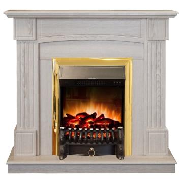 Fireplace Realflame Andrea LO-F111 с Fobos s Lux BR золотой 