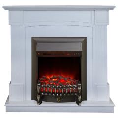 Fireplace Realflame Andrea WT с Fobos Lux S BL/BR