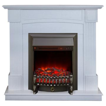 Fireplace Realflame Andrea WT с Fobos Lux S BL/BR 