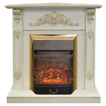 Fireplace Realflame Anita Corner WT с Majestic BR S 