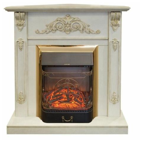 Fireplace Realflame Anita Corner WT с Majestic BR S 