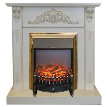 Fireplace Realflame Anita WT с Fobos S LUX BR 