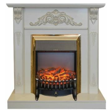 Fireplace Realflame Anita WT Fobos Lux Brass 