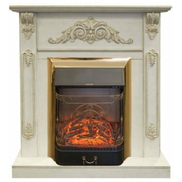 Fireplace Realflame Anita WT Majestic Lux Brass 